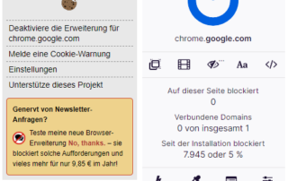 uBlock Origin und I don't care about cookies