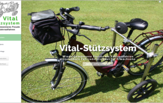 Webseite Vital-Stützsystem - Fahrrad Stützräder für Erwachsene und Senioren